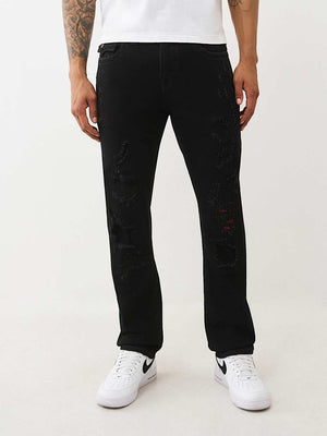 True Religion Jeans Rocco Sn Flap 32In Black Rinse