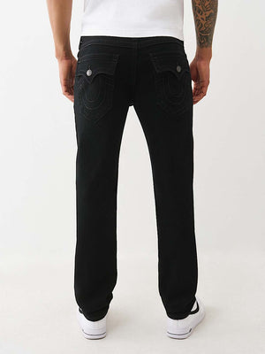 True Religion Jeans Rocco Sn Flap 32In Black Rinse