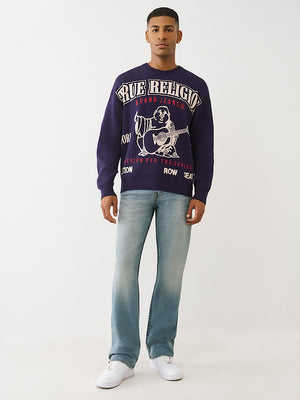 True Religion Sweater Ls Boxy Srs Eclipse