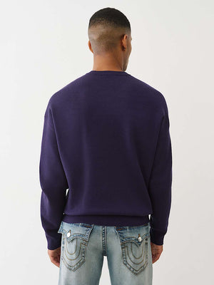 True Religion Sweater Ls Boxy Srs Eclipse