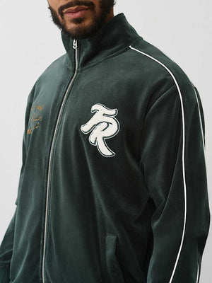 True Religion Jacket Velour Track Green Gables