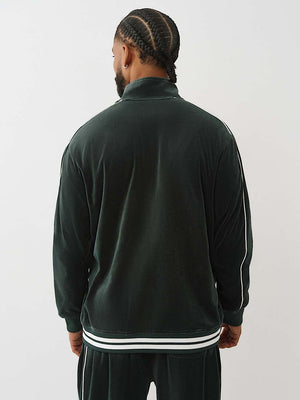 True Religion Jacket Velour Track Green Gables