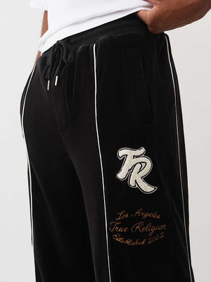 True Religion Track Pants Velour Hs Jet Black