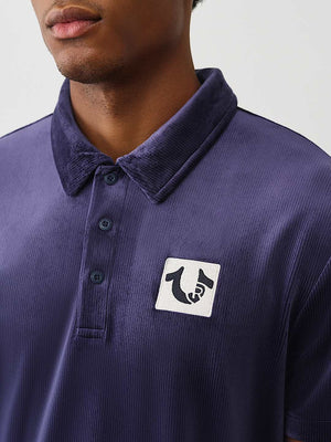 True Religion Golfer Ss Velour Eclipse