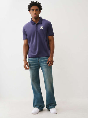 True Religion Golfer Ss Velour Eclipse