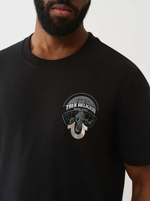 True Religion T-Shirt Ss Tr Globe Jet Black