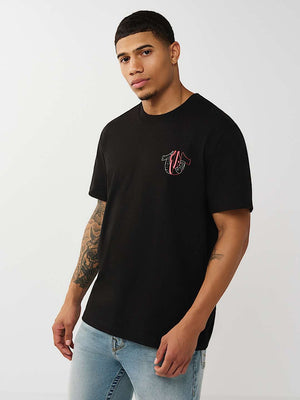 True Religion T-Shirt Ss Registered Hs Spec Jet Black