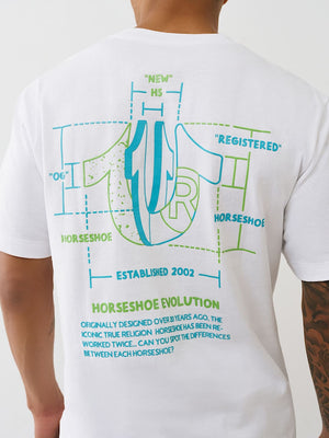 True Religion T-Shirt Ss Registered Hs Spec Optic White