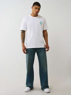 True Religion T-Shirt Ss Registered Hs Spec Optic White