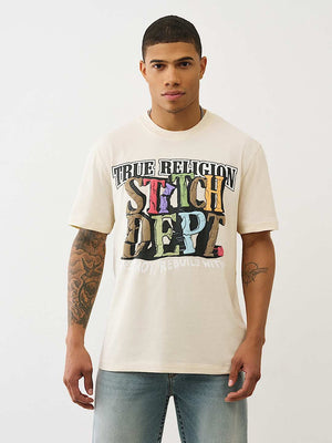 True Religion T-Shirt Ss Build Destroy Rebuild Birch
