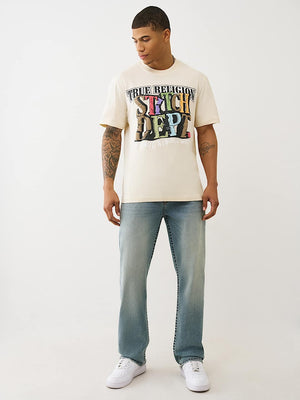True Religion T-Shirt Ss Build Destroy Rebuild Birch