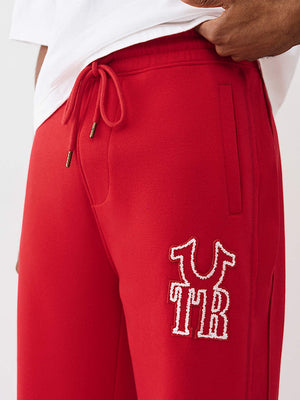 True Religion Sweatpants Rib Stitch Dept Baggy Trv Red
