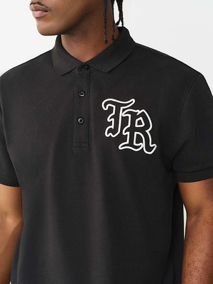 TRUE RELIGION GOLFER EMBRO STITCH JET BLACK