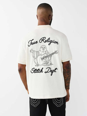 TRUE RELIGION GOLFER EMBRO STITCH BIRCH