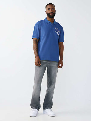TRUE RELIGION GOLFER EMBRO STITCH VINTAGE NAVY