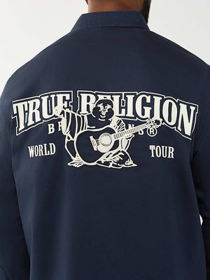True Religion Shirt Arch Ls Ctn Twill Dress Blue