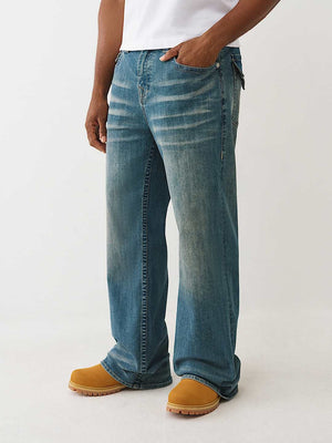 True Religion Vinny Sn Flap 34In Steel Drift Medium Wash