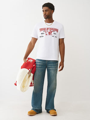 True Religion Vinny Sn Flap 34In Steel Drift Medium Wash