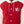 TRUE RELIGION JACKET VARSITY HOODED PUFFER RED-WINTER WHITE