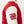 TRUE RELIGION JACKET VARSITY HOODED PUFFER RED-WINTER WHITE