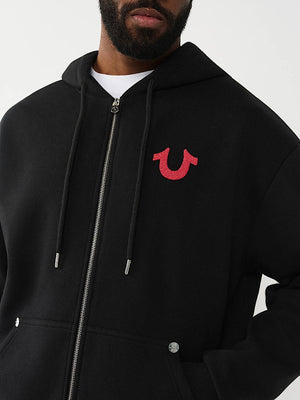 TRUE RELIGION JACKET NUMBER ONE JET BLACK