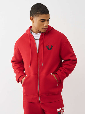 TRUE RELIGION JACKET NUMBER ONE RED