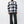 TRUE RELIGION SHIRT HOODED FLANNEL BLACK-WHITE