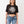 True Religion Distressed T-Shirt Buddha Crop Jet Black