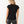 True Religion Embroidery Cuff T-Shirt Ladies Jet Black