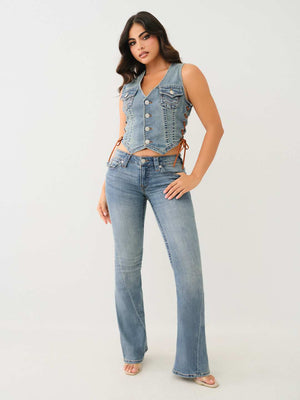 True Religion Lace Up Vest Ladies Penelope-True Religion