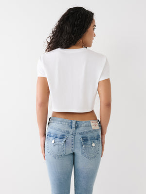 Logo Crop T Shirt-True Religion