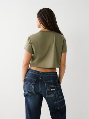 Logo Crop T Shirt-True Religion