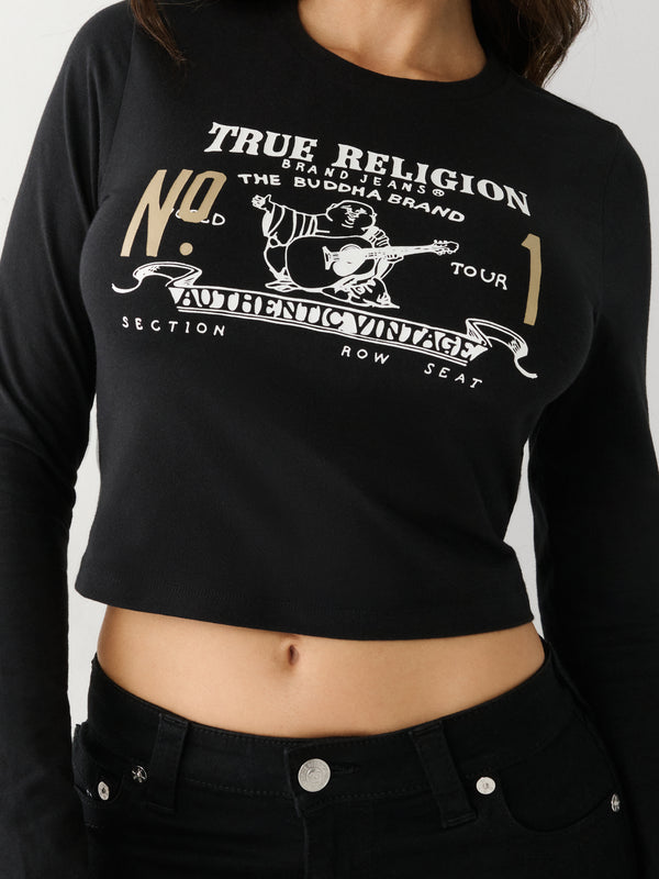 True Religion Baby T-Shirt Logo Jet Black