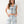 True Religion Crop Ladies Vest Light Wash