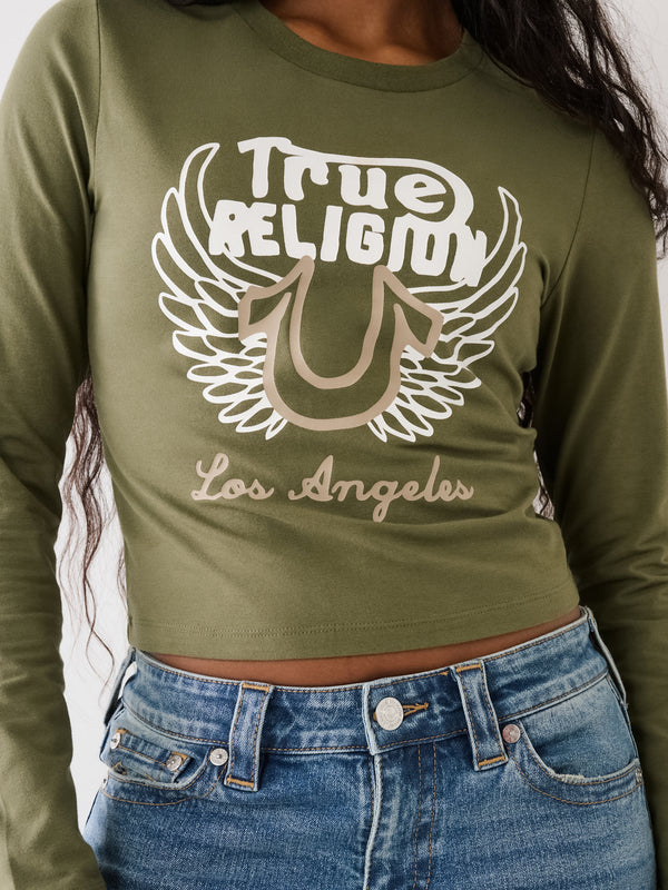 True Religion Baby T-Shirt Ladies Wing Logo Kalamata