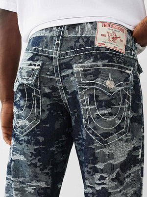 True Religion Jeans Jqd Stacked Billy Flap Super T Body Rinse