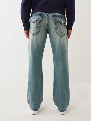 True Religion Jeans Ricky Sn Flap 34In Rhythm Rush Light Wash