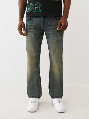 True Religion Jeans Ricky Big T Flap 34In Homecourt Ash Dark Wash