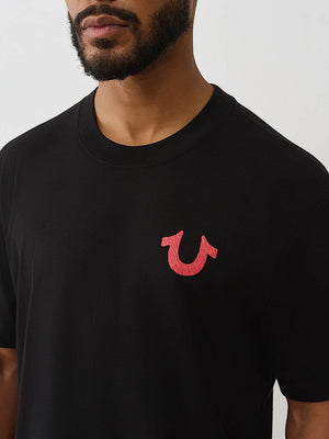 True Religion T-Shirt Ss Number One Srs Jet Black