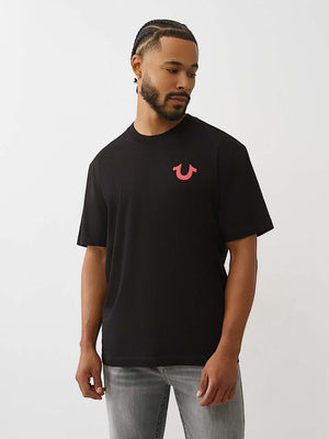 True Religion T-Shirt Ss Number One Srs Jet Black
