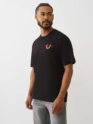 True Religion T-Shirt Ss Number One Srs Jet Black