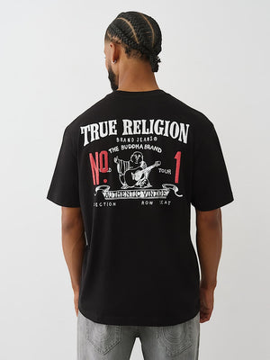 True Religion T-Shirt Ss Number One Srs Jet Black