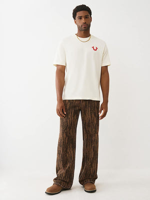 True Religion T-Shirt Ss Number One Srs Winter White