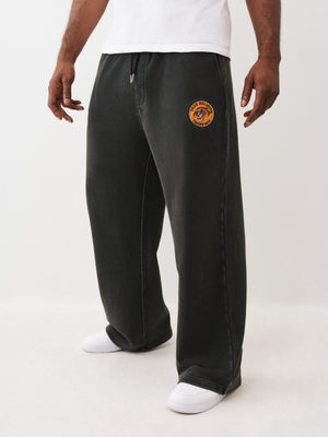 True Religion Sweatpants Tiger Vintage Jet Black