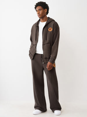 True Religion Sweatpants Tiger Vintage Dark Brown