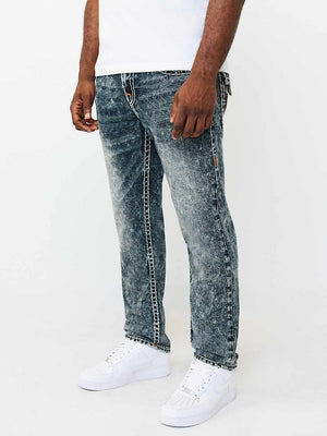 True Religion Jeans Rocco Super T Flap 32 In Ashes To Indigo Dark Wash