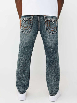 True Religion Jeans Rocco Super T Flap 32 In Ashes To Indigo Dark Wash