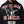 True Religion Hoodie Mesh Print Buddha Jet Black