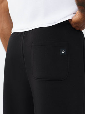 True Religion Jogger Mesh Print Buddha Jet Black