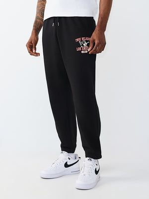 True Religion Jogger Mesh Print Buddha Jet Black